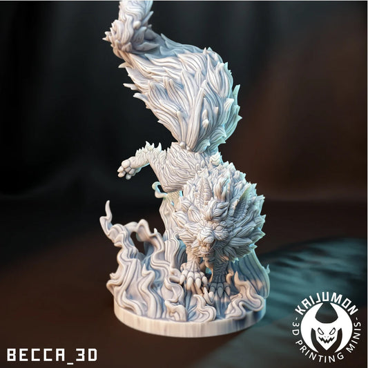 Flame Fox - Resin Kaiju Minis | Dungeons and Dragons Mini | Sci Fi | Fantasy Resin