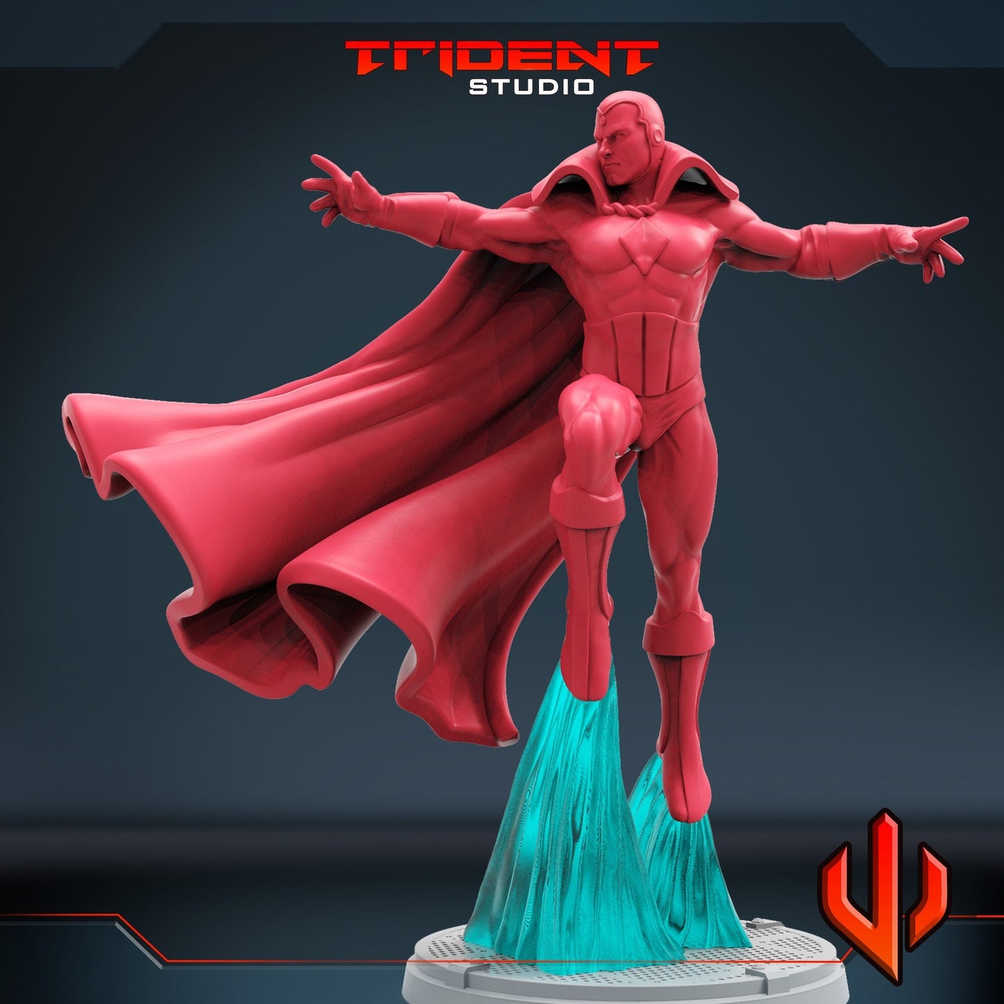 Synthezoid V Vision- 40mm  Miniature | Crisis Protocol Proxy | Trident