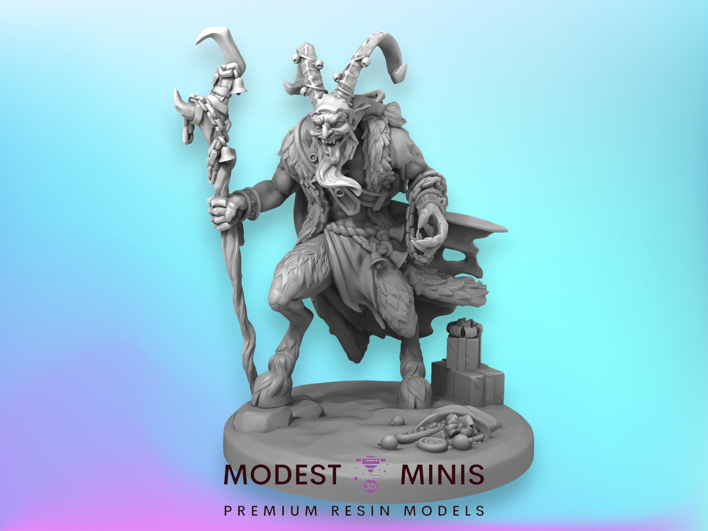 Krampus | 28mm - 75mm Scale DnD Frostgrave Fantasy Mini | Vae Victis