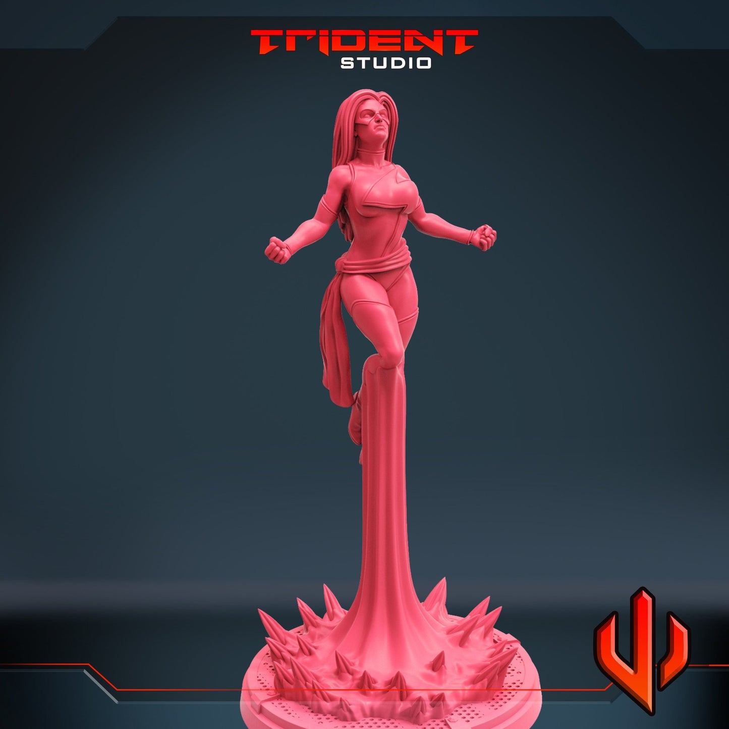 Trident Miss Wonder - 40mm  Miniature | Crisis Protocol Proxy | Trident