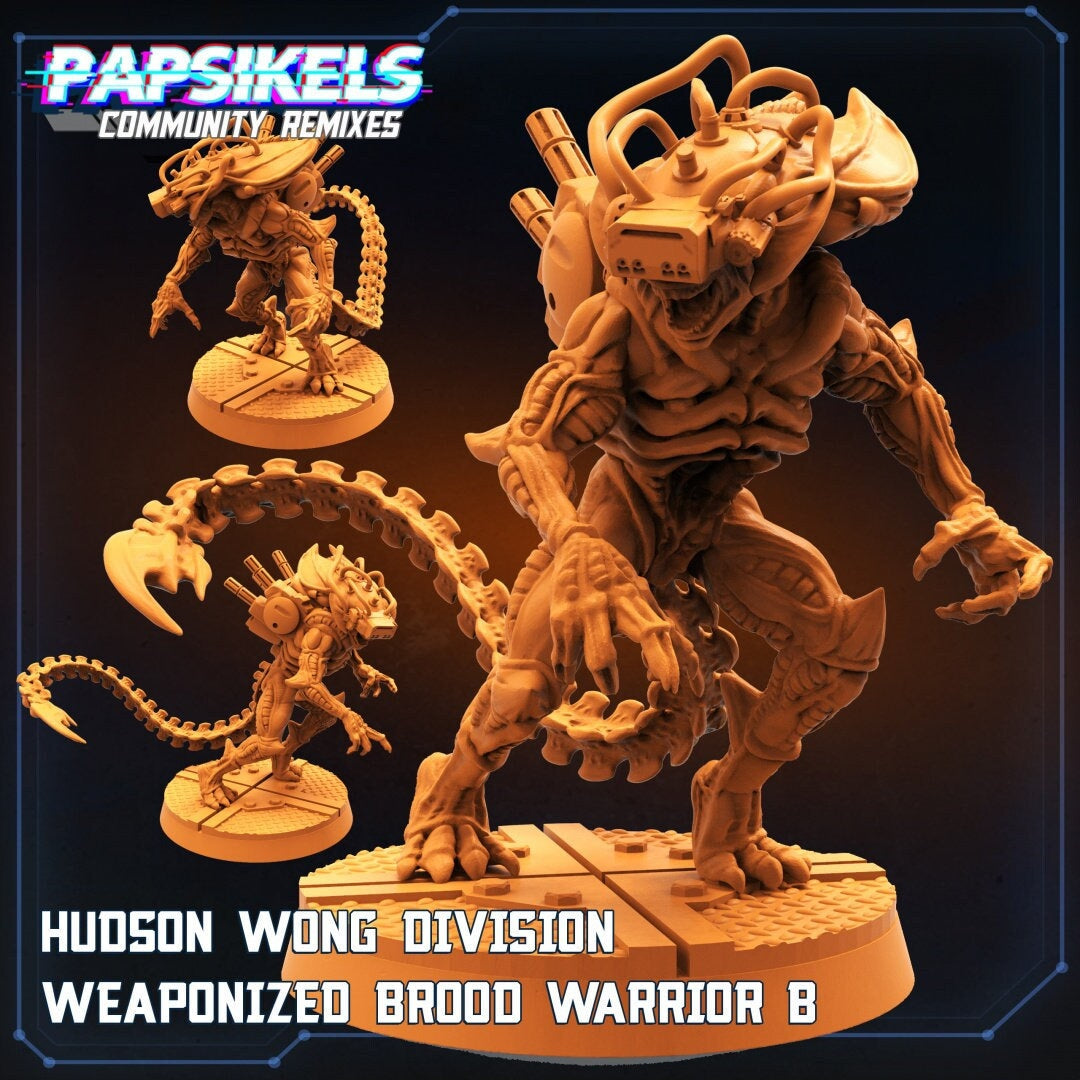 Alien Weaponized B - 32mm Scale Alien Miniature | RPG | Sci fi | Cyberpunk | Role Playing | DnD | Papsikel