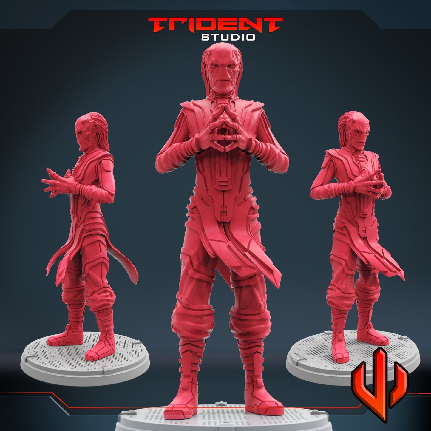 Ebony Telepath B - Maw 40mm  Miniature | Crisis Protocol Proxy | Trident