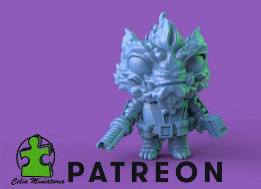 Chibi Engineer Alien - 28mm - 54mm Scale