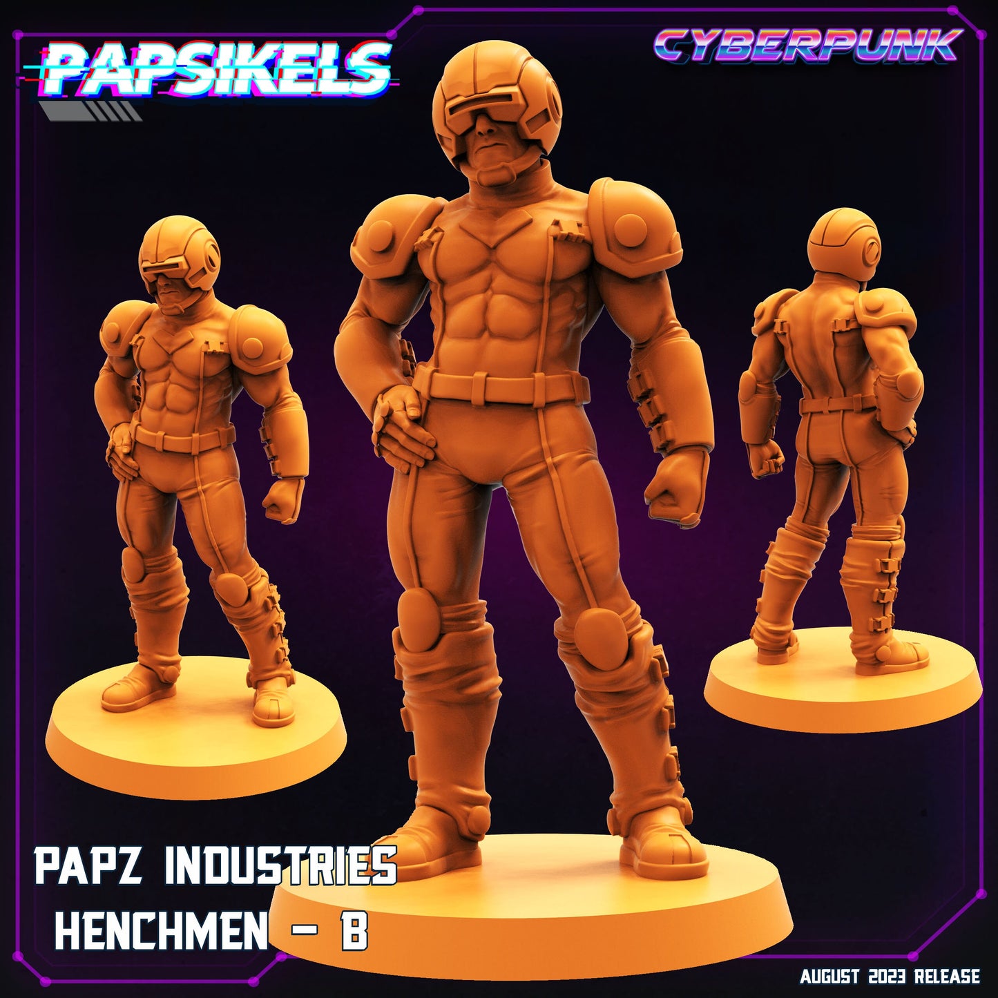 Papz Henchmen - Resin Cyberpunk Miniature  | Papsikels