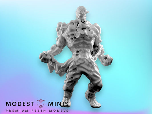 Zombie Toxic Abomination | 28mm - 100mm Scale Resin Mini | Zombicide | Vaultz
