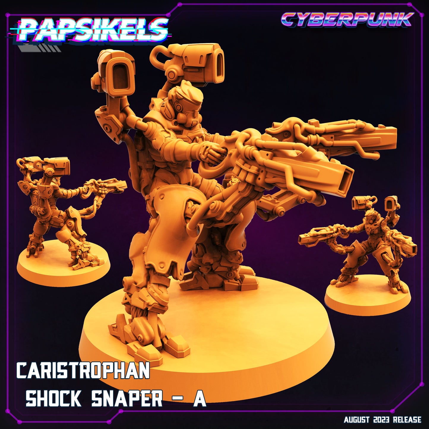 Shock Snaper Set - Resin Cyberpunk Miniature  | Papsikels