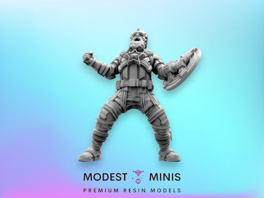 Red Daddy B - 40mm  Miniature | Crisis Protocol Proxy | Trident