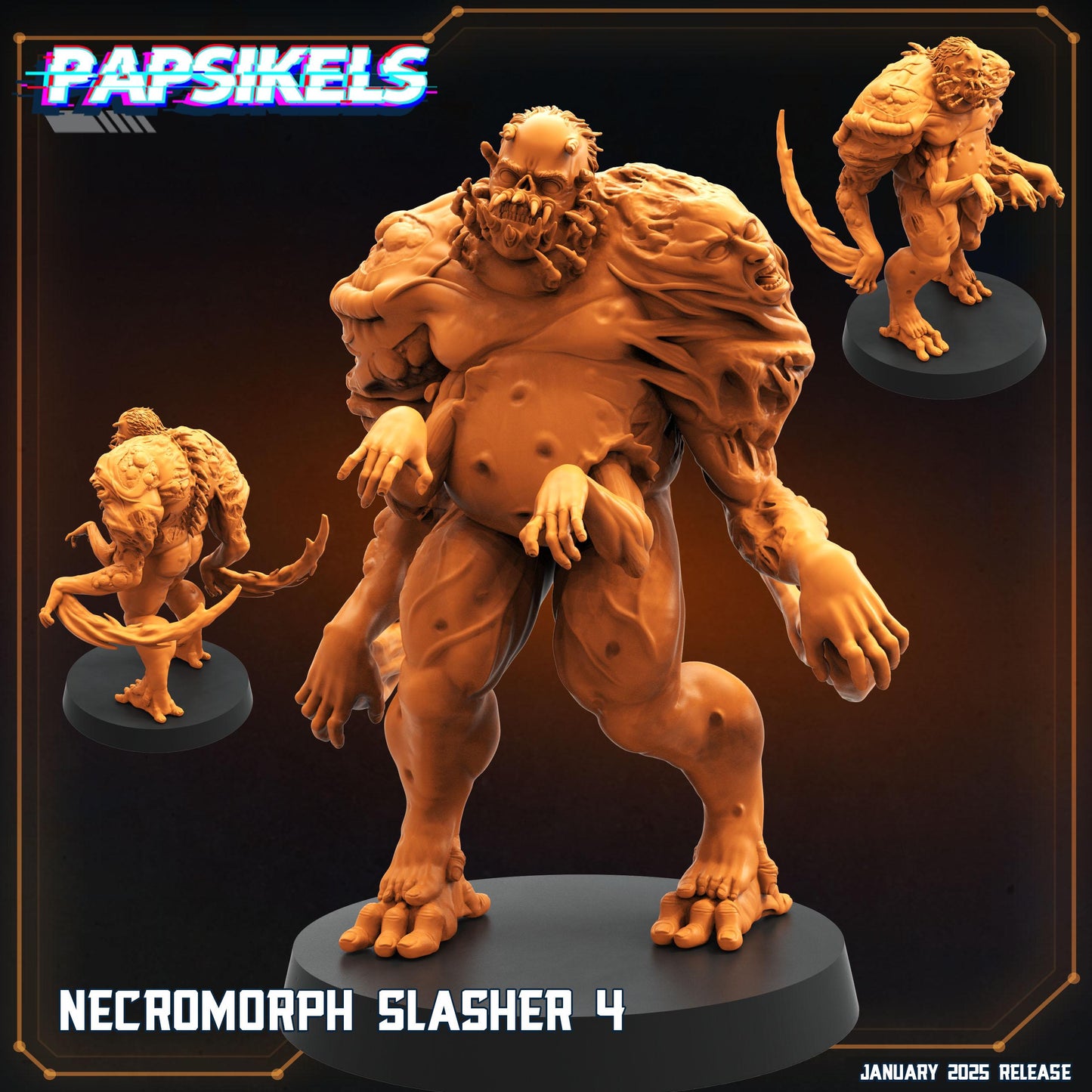 Necromorph Slashers - 32mm Scale Alien Miniature | RPG | Sci fi | Role Playing | DnD | Papsikel