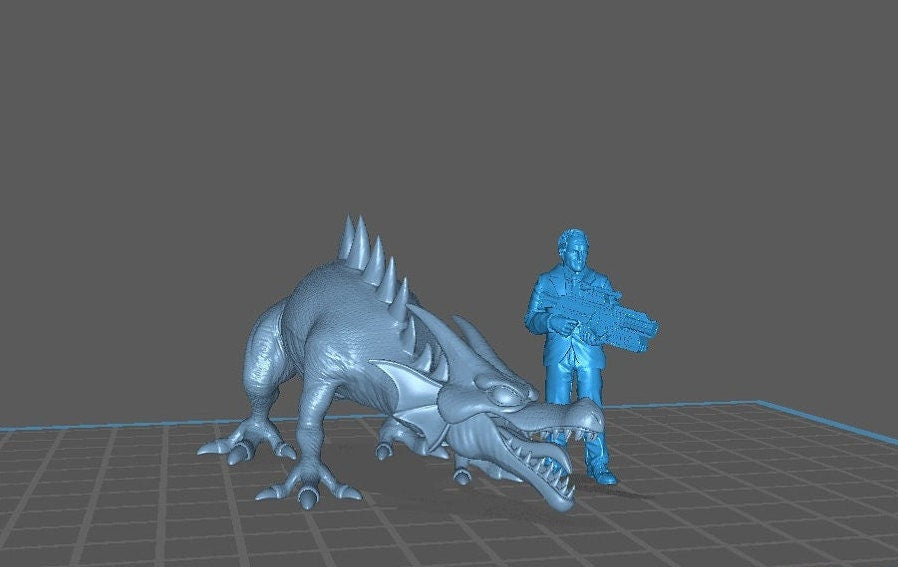 DQ Green Dragon - 32mm Scale DnD Miniature | Dungeons and Dragons | Classic JRPG Mini - RN Estudio