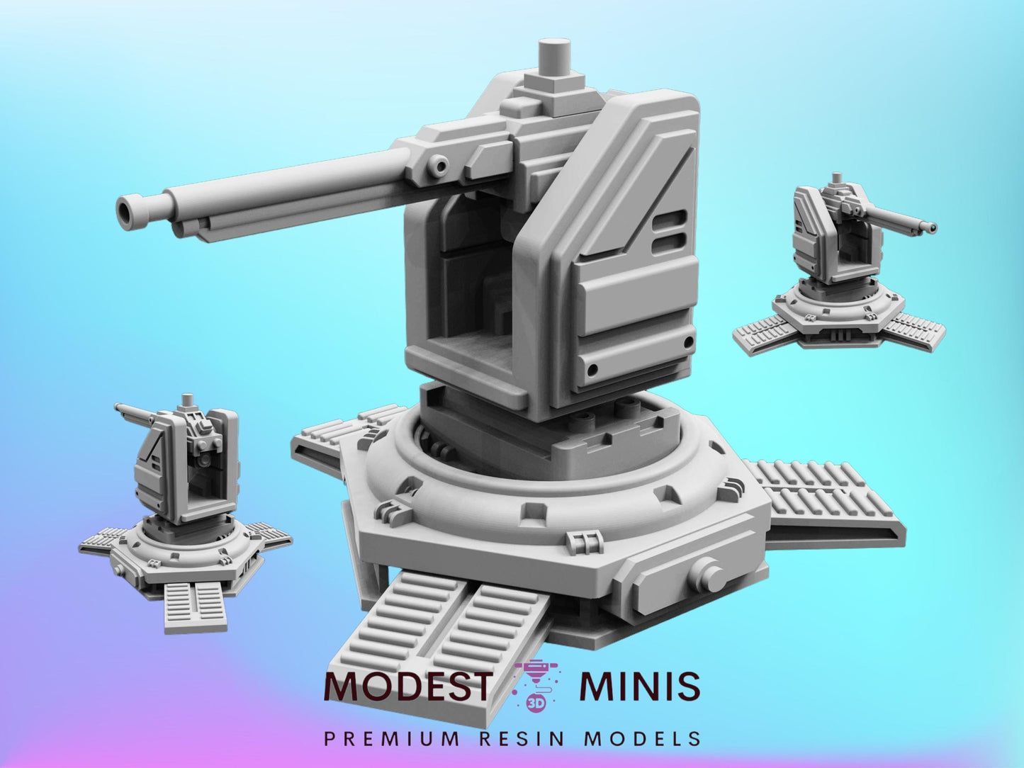 Democracy Machine Gun Sentry - 32mm Scale Alien Miniature | RPG | Sci fi | Role Playing | DnD | Papsikel