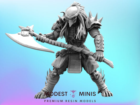 White Crow Clan Great Elder Leader 2 - 32mm Scale Alien Miniature | RPG | Sci fi | Cyberpunk | Role Playing | DnD | Papsikel Skull Hunters