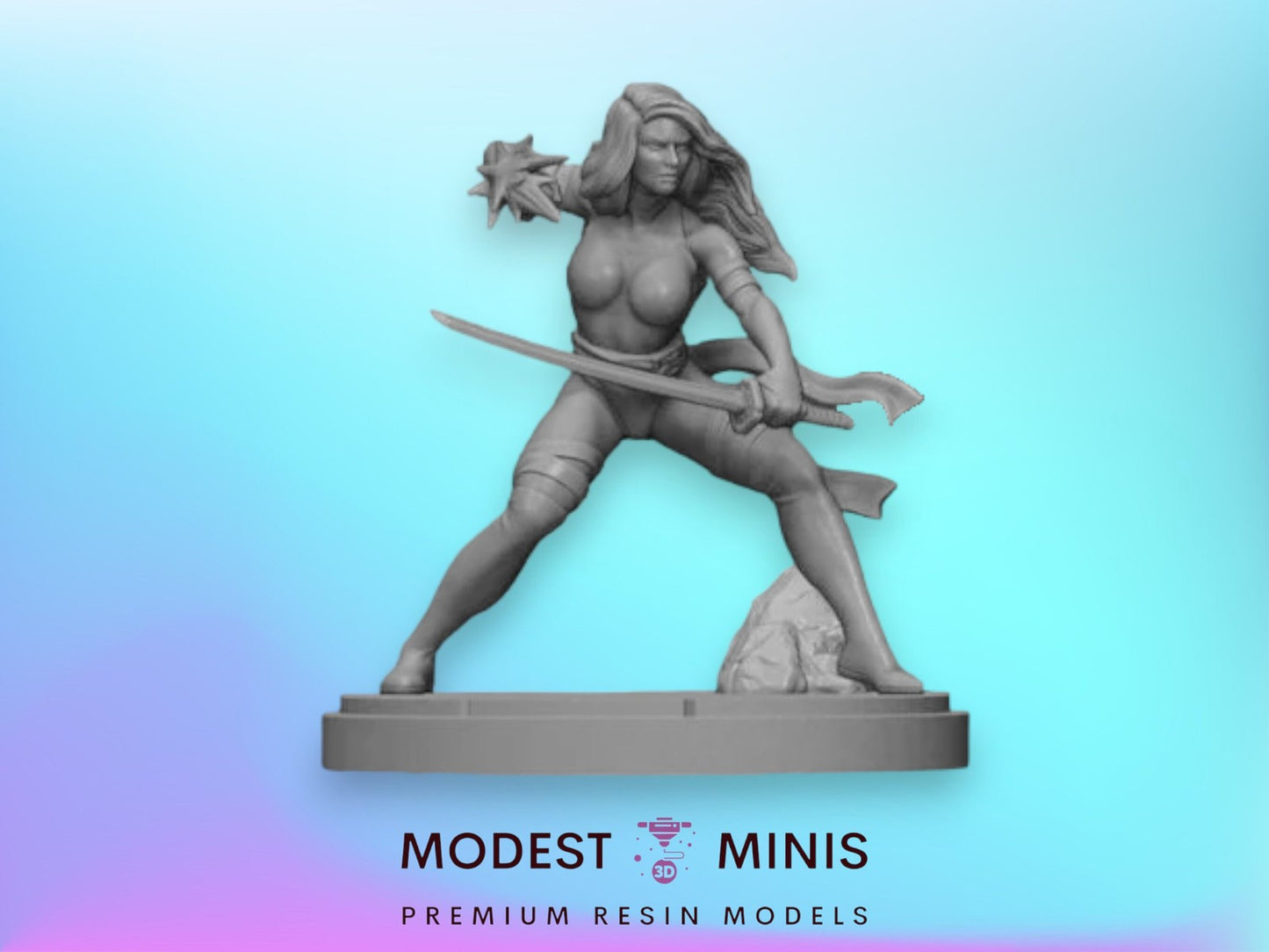 Violet Bushido - 32mm - 40mm Mini | Crisis Protocol Proxy | C27