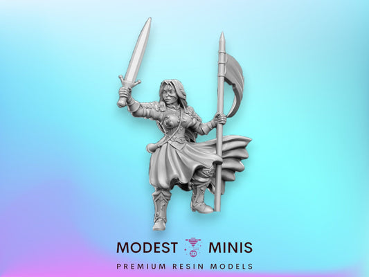 Aegwynne Battlemaiden- 32mm Scale DnD Miniature | Dungeons and Dragons | JRPG Mini - RN Estudio