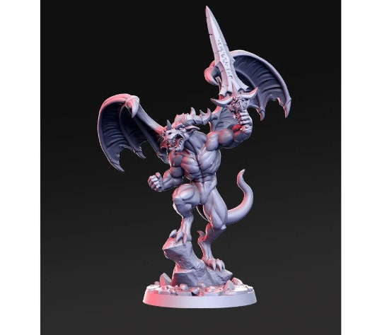 Sorbal Devil Dog - 32mm Scale DnD Miniature | Dungeons and Dragons | JRPG Mini - RN Estudio