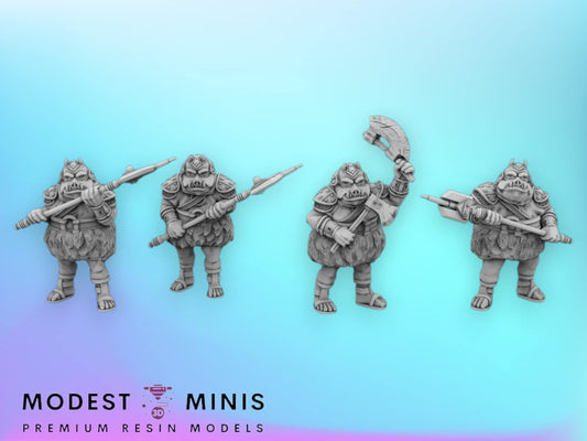 Pig Soldiers - 28mm - 40mm Scale | DnD | Star Wars Legion Mini