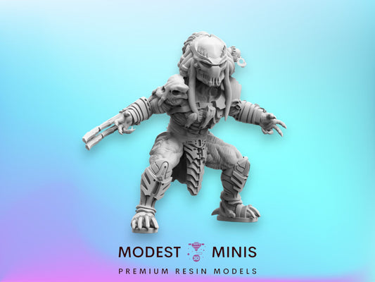 Berserker Wild Skullhunter - 32mm Scale Alien Miniature | RPG | Sci fi | Cyberpunk | Role Playing | DnD | Papsikel
