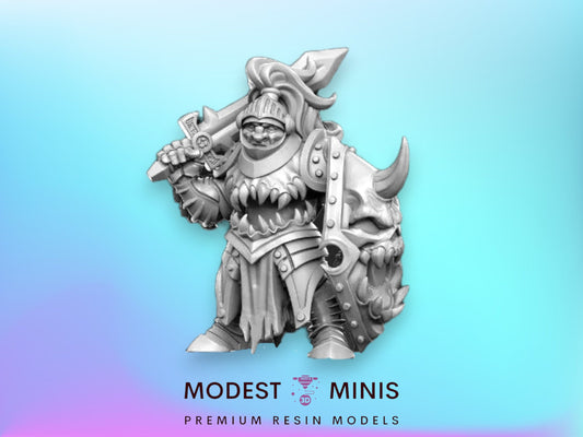 Grumm Knight - 32mm Scale DnD Miniature | Dungeons and Dragons | JRPG Mini - RN Estudio