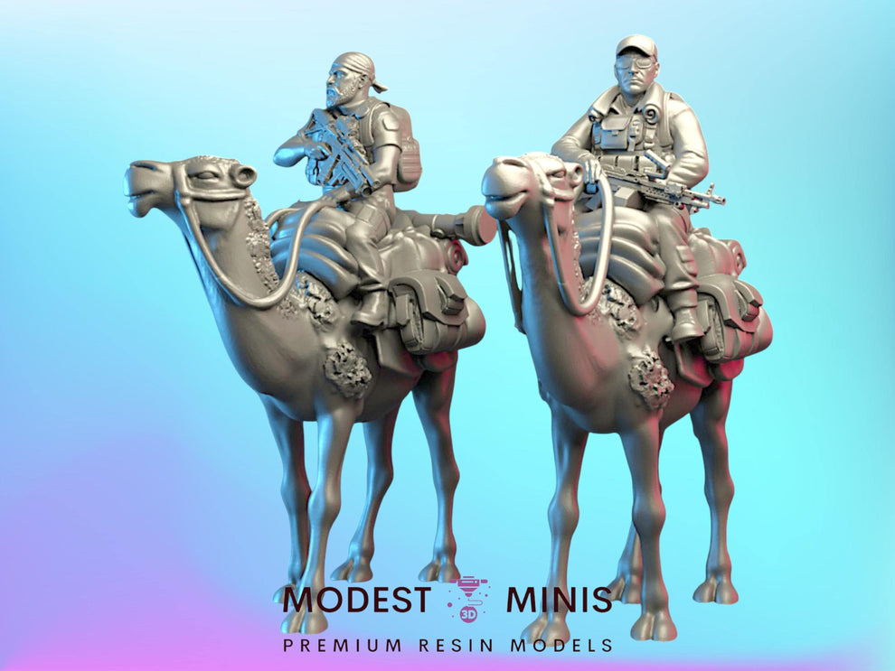 2pc Camelback Commandos resin miniatures scaled to your requirement ...