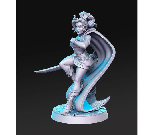 Prissa - 32mm Scale DnD Miniature | Dungeons and Dragons | JRPG Mini - RN Estudio