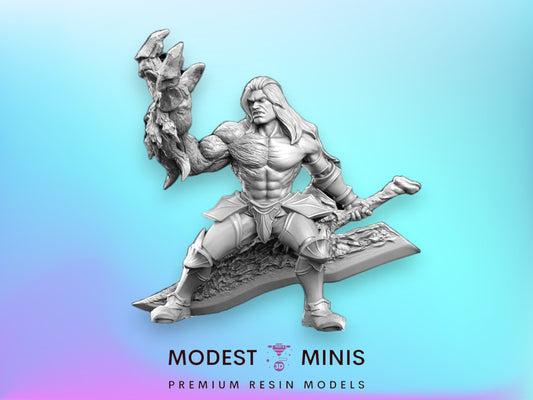 Ephialtes Unarmored Demonic Knight - 32mm Scale DnD Miniature | Dungeons and Dragons | JRPG Mini - RN Estudio