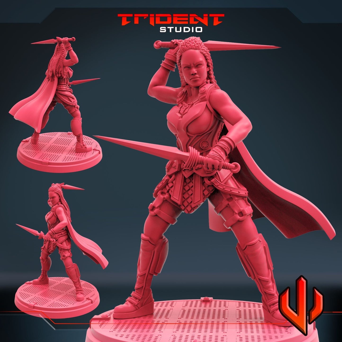 Norse Angel B - 40mm  Miniature | Crisis Protocol Proxy | Trident