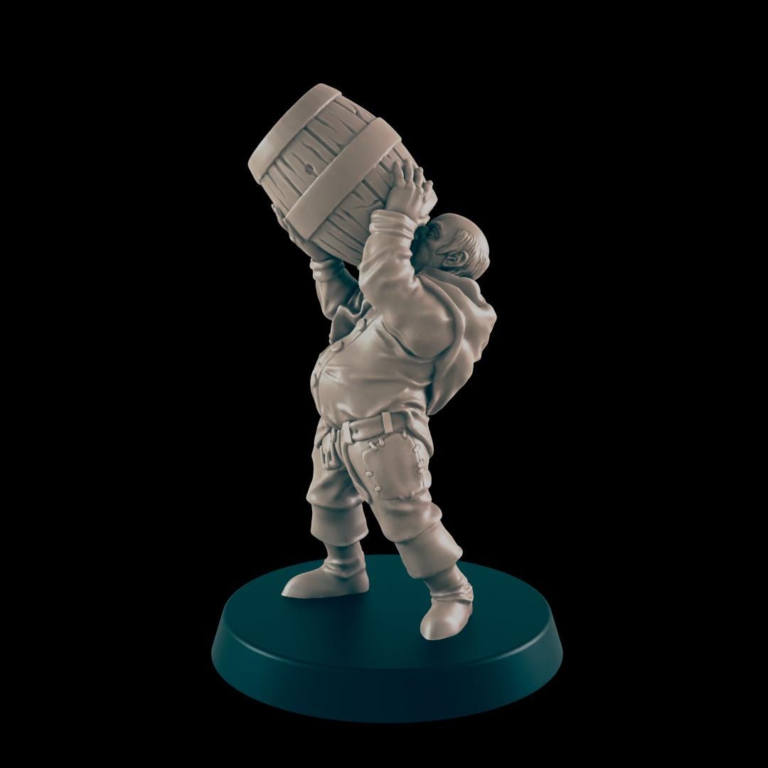 Troublemakers Set | 25mm - 100mm Scale | DnD | EC3D Fantasy Mini | Everyday Folk