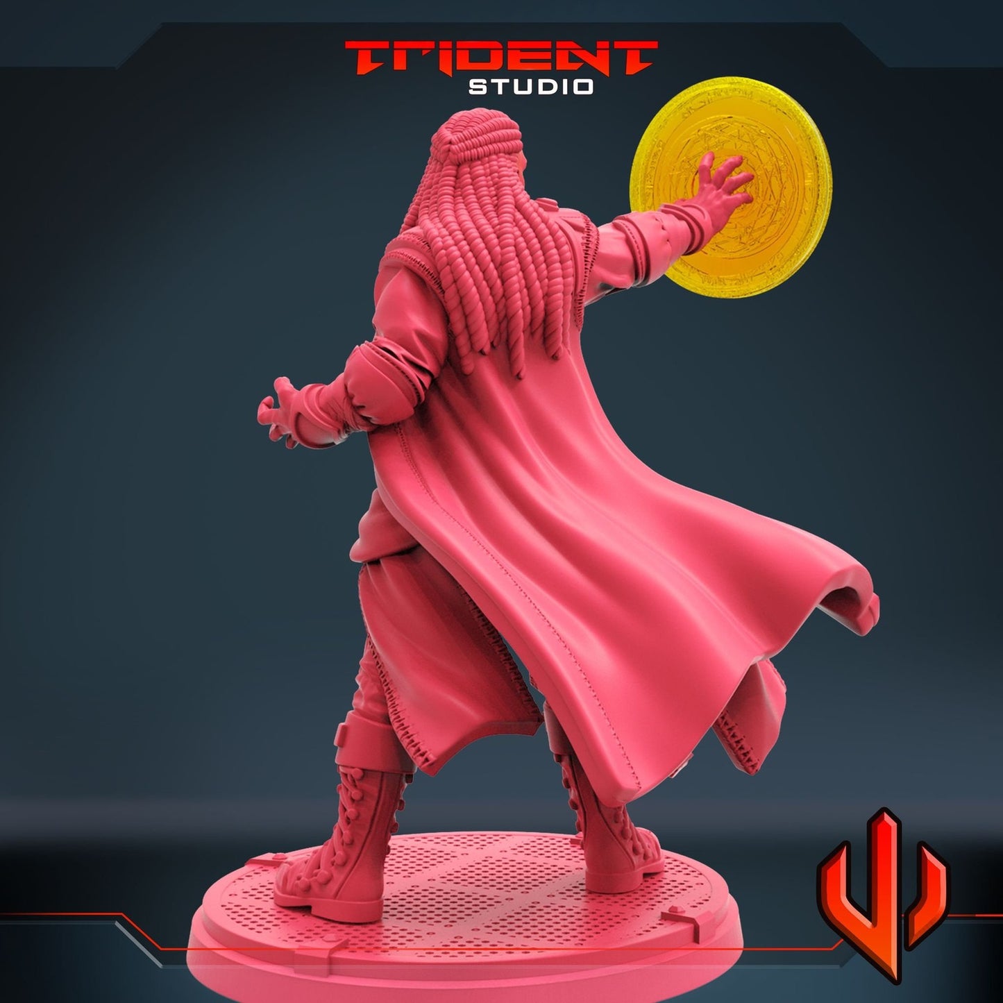Mystic Karl A - 40mm  Miniature | Crisis Protocol Proxy | Trident