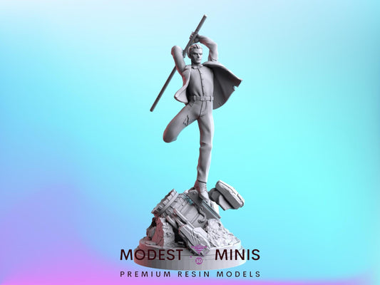 Blanc Bandit - 32mm - 40mm Mini | DnD Mini | Superhero | C27
