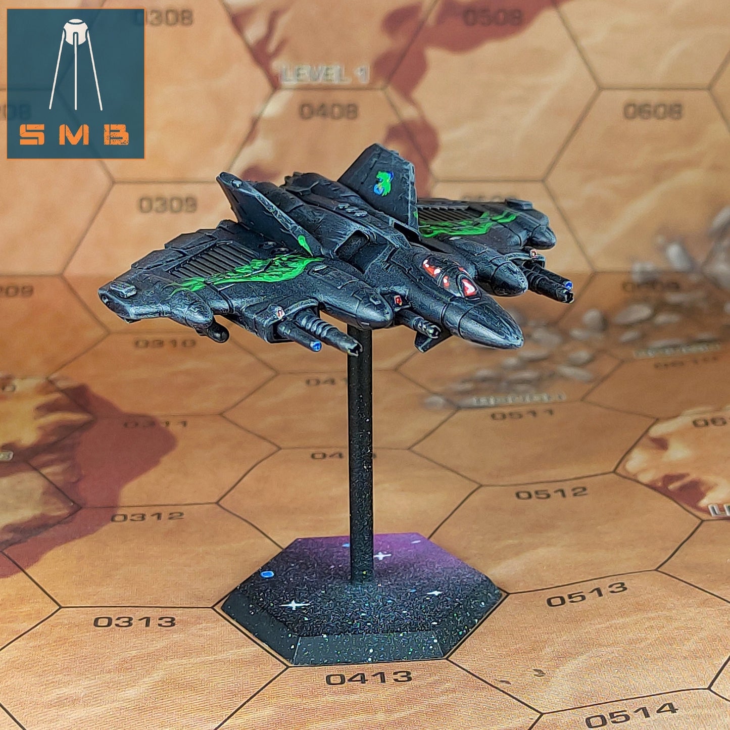 Kirg P Plane Aerospace | 1:265 | 6mm Battletech Scale | Mecha | Sir Mortimer