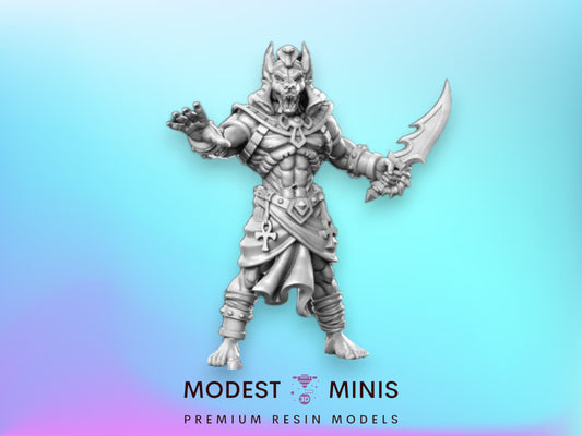 Anubis Warrior Single Blade - 32mm Scale DnD Miniature | Dungeons and Dragons | JRPG Mini - RN Estudio