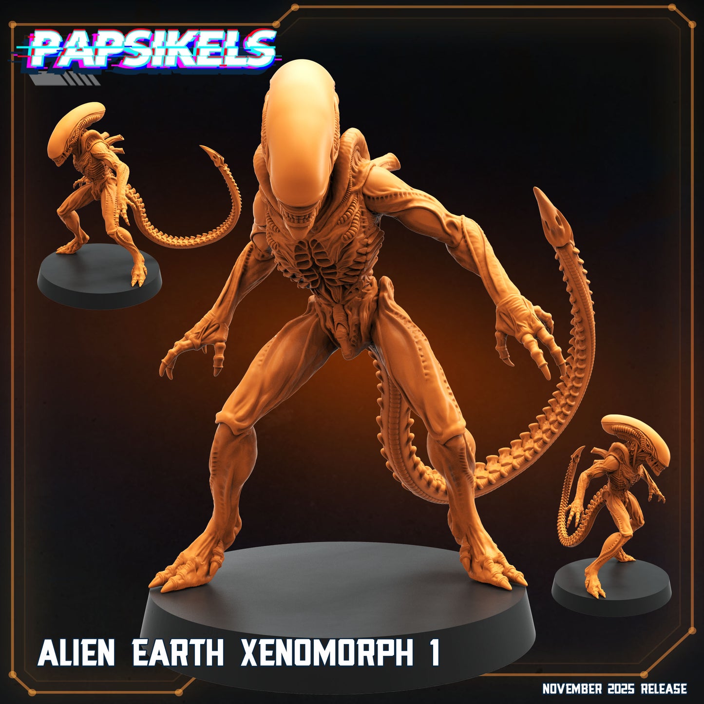 Alien Earth Xeno - 32mm Scale Aliens Miniature | RPG | Sci fi | Papsikels