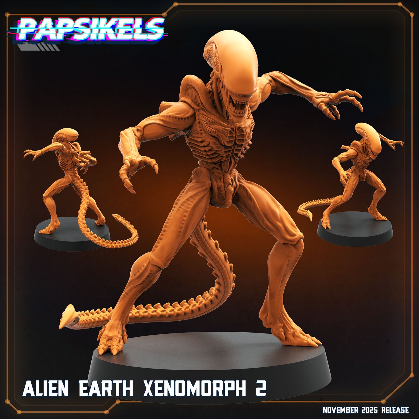 Alien Earth Xeno - 32mm Scale Aliens Miniature | RPG | Sci fi | Papsikels