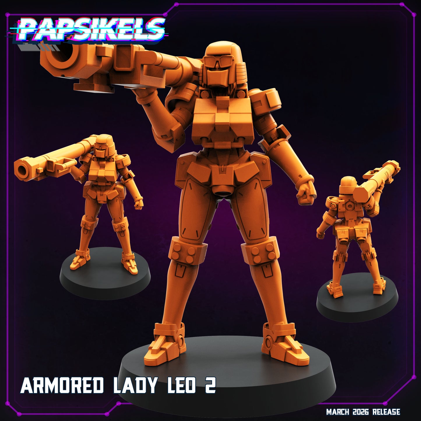 Armored Lady LEO - 32mm Scale Gundam Proxy | Papsikels