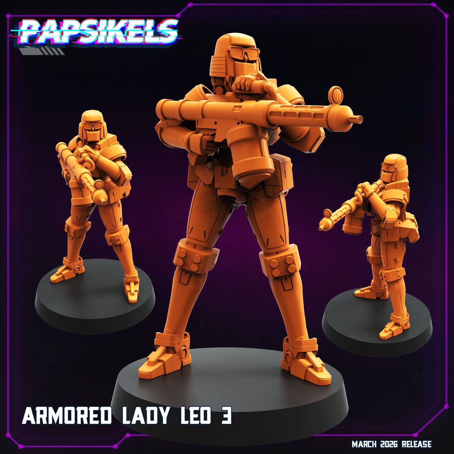 Armored Lady LEO - 32mm Scale Gundam Proxy | Papsikels