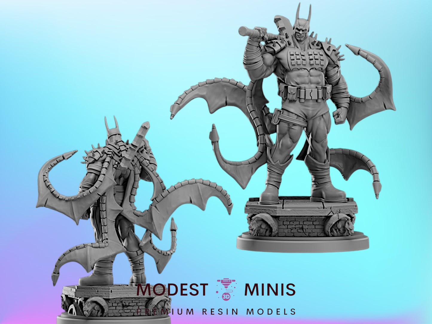 Absolute Knight | Batman 32mm - 40mm Mini | Crisis Protocol Proxy | Superhero | Hall of Heroes