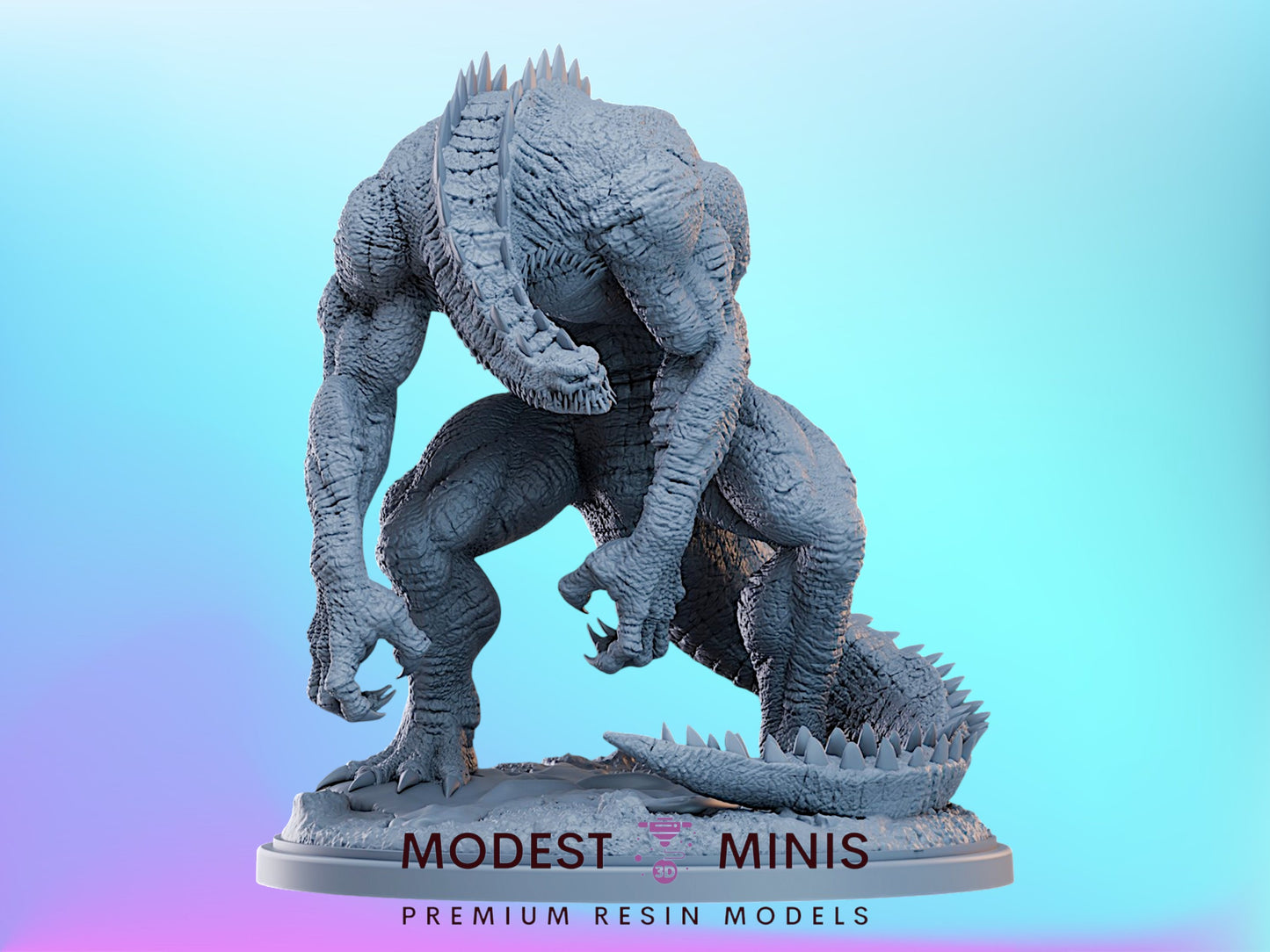 Absolute Croc | 32mm - 40mm Mini | Crisis Protocol Proxy | Superhero | Hall of Heroes