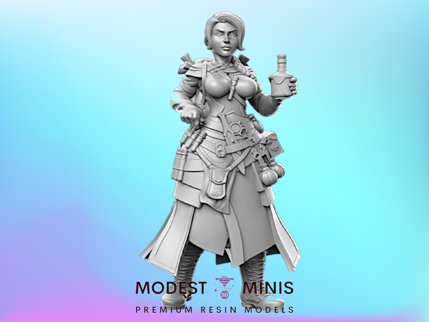 Alchemist Dungeon Pinups - 28mm 32mm Scale DnD Miniature | RN Estudio