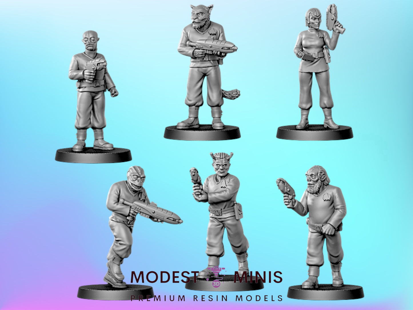 Alien Allies - 28mm - 75mm Scale | Sci Fi | Star Trek Mini