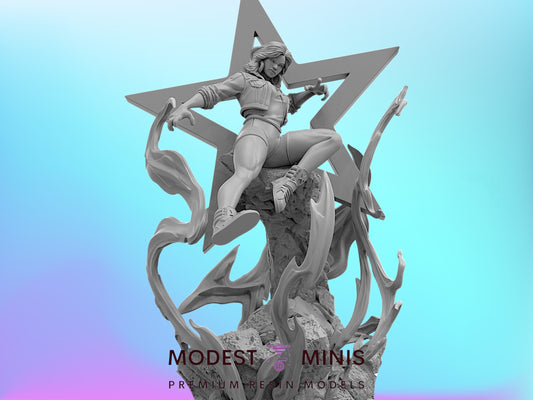 Trident Star Traveler | Chavez 32mm - 40mm Mini | DnD Mini | Superhero | Trident