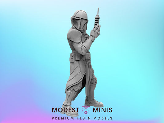 Ancient Crusader Scientist - 28mm - 40mm Scale  Black Remnant Star Wars Mini