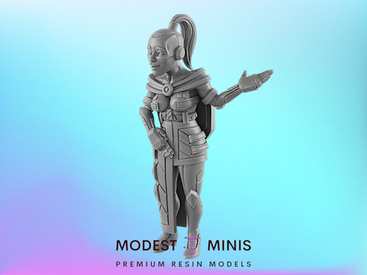 Android Server | 25mm - 75mm Scale | DnD | EC3D Cyberpunk Mini | Ghost City