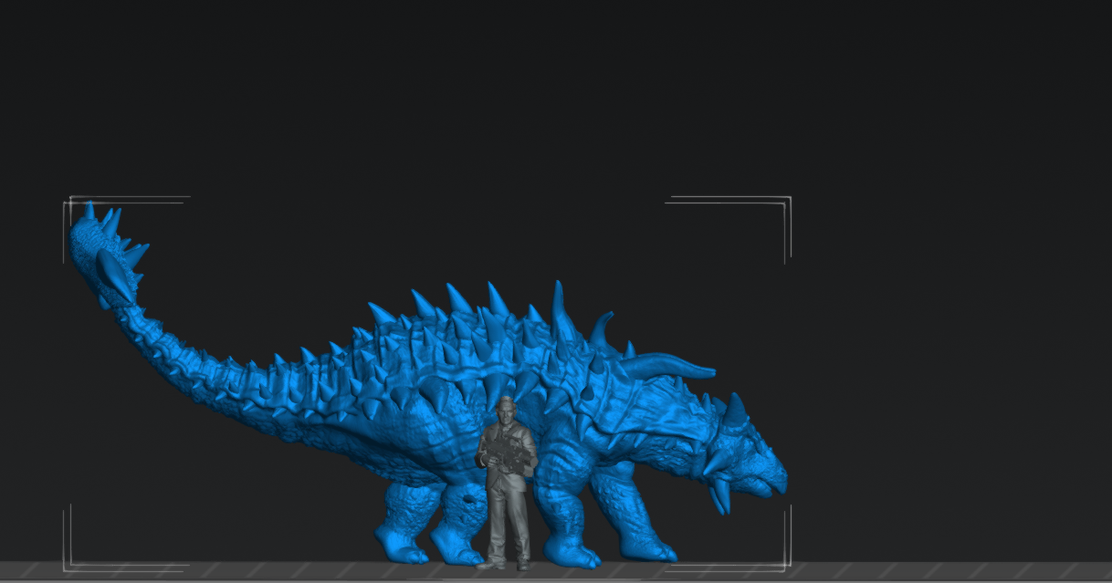 Ankylosaurus | 15mm - 40mm Scale Dinosaur Miniature | DnD Frostgrave Mini | Epic