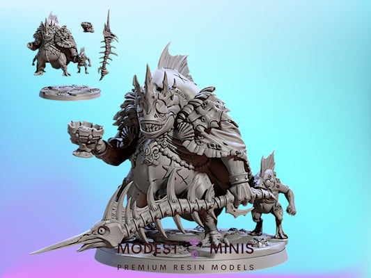 Archibald Kua-Toa | 28mm - 75mm Scale Resin Minis | DnD | Frostgrave Artisan Death Tide