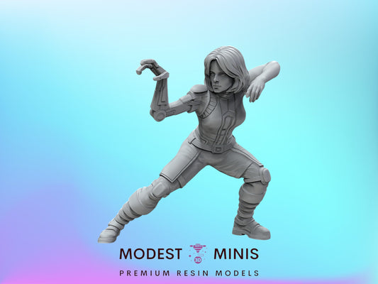 Shadow Martial Artist Arden Lyn - 28mm - 40mm Scale | D&D | Star Wars Mini