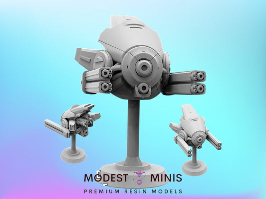 FKMSA Probe Attack Drone - 28mm - 100mm Scale Cyberpunk Miniature | Papsikels