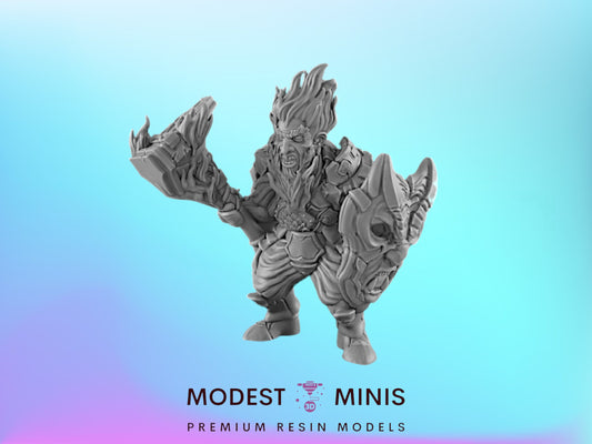 Azer 1 - 25mm - 75mm Scale | DnD | EC3D Fantasy Mini | Beasts and Baddies