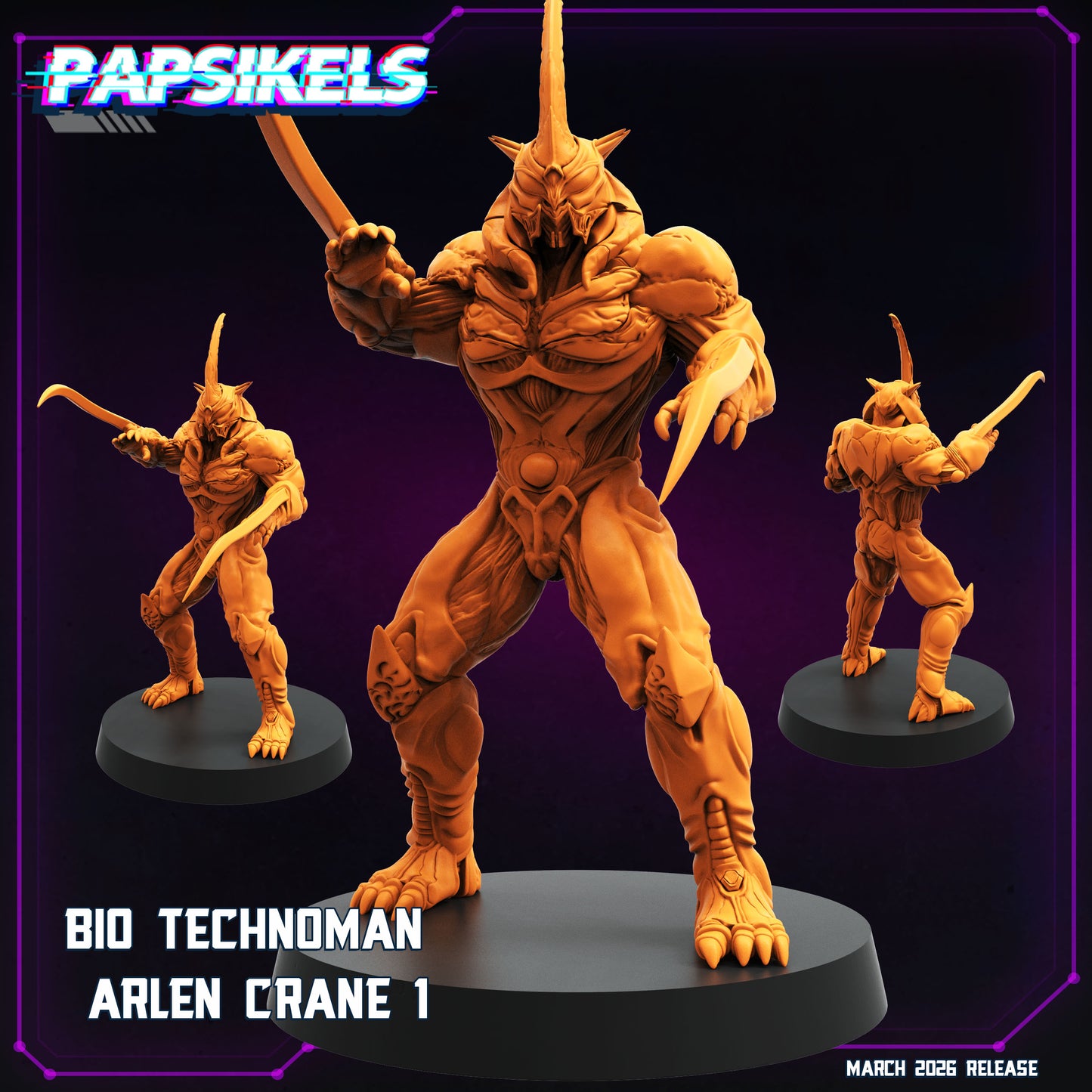 BIO Technoman Arlen Crane - 32mm Scale Guyver Proxy | Papsikels