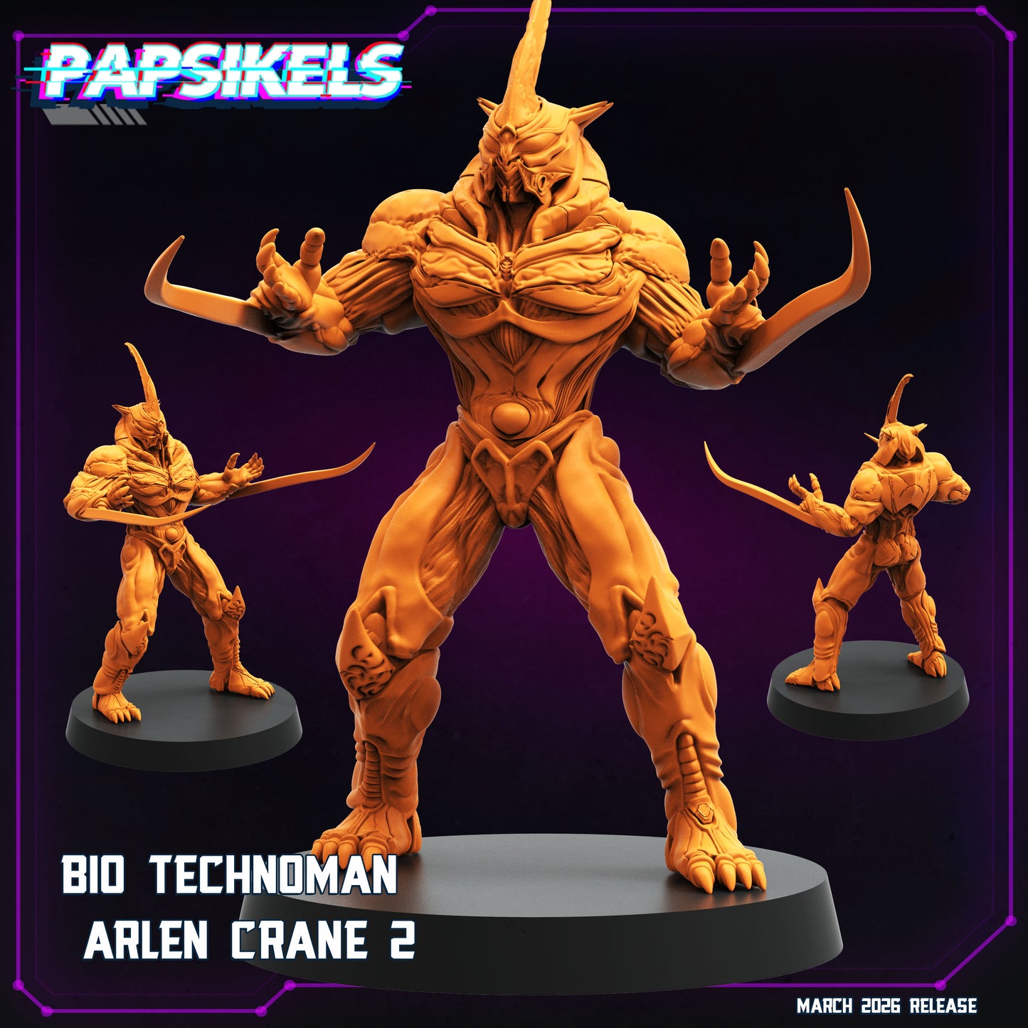 BIO Technoman Arlen Crane - 32mm Scale Guyver Proxy | Papsikels