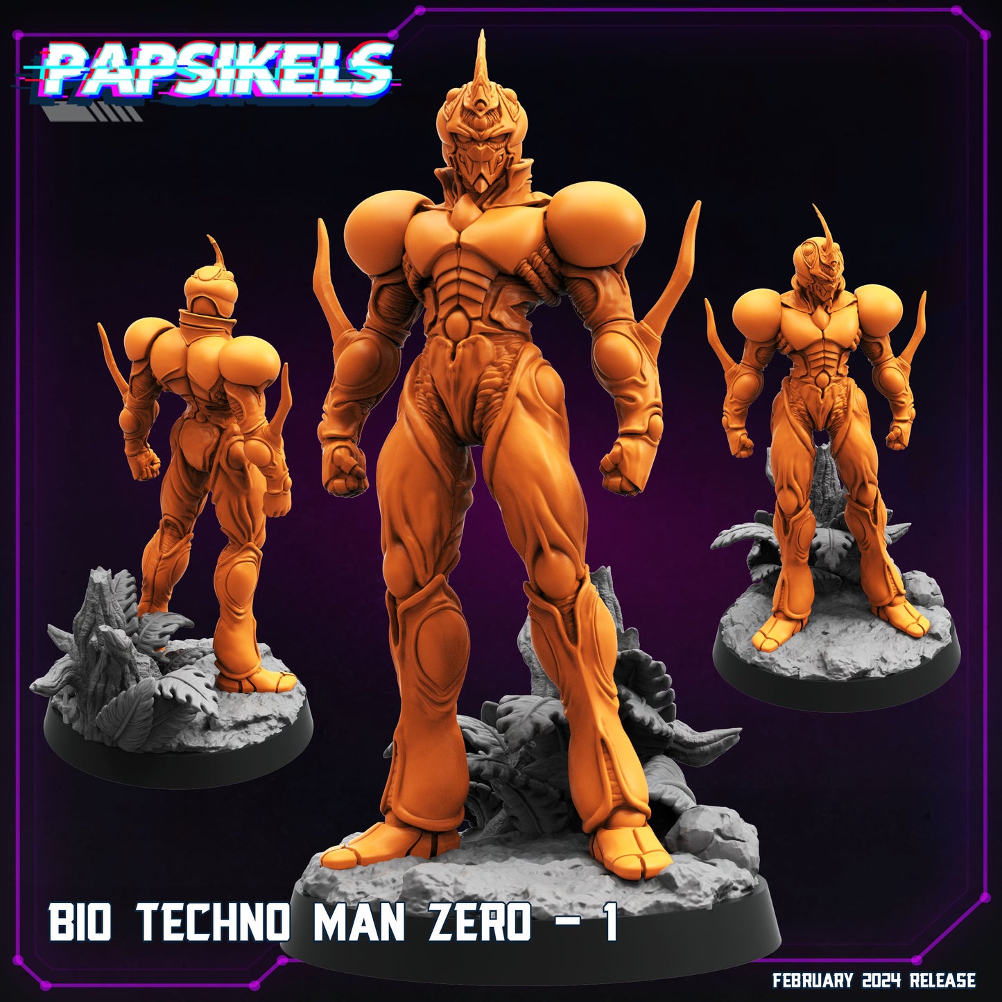 Bio Techno Man Zero - Resin Cyberpunk Miniature  | Papsikels
