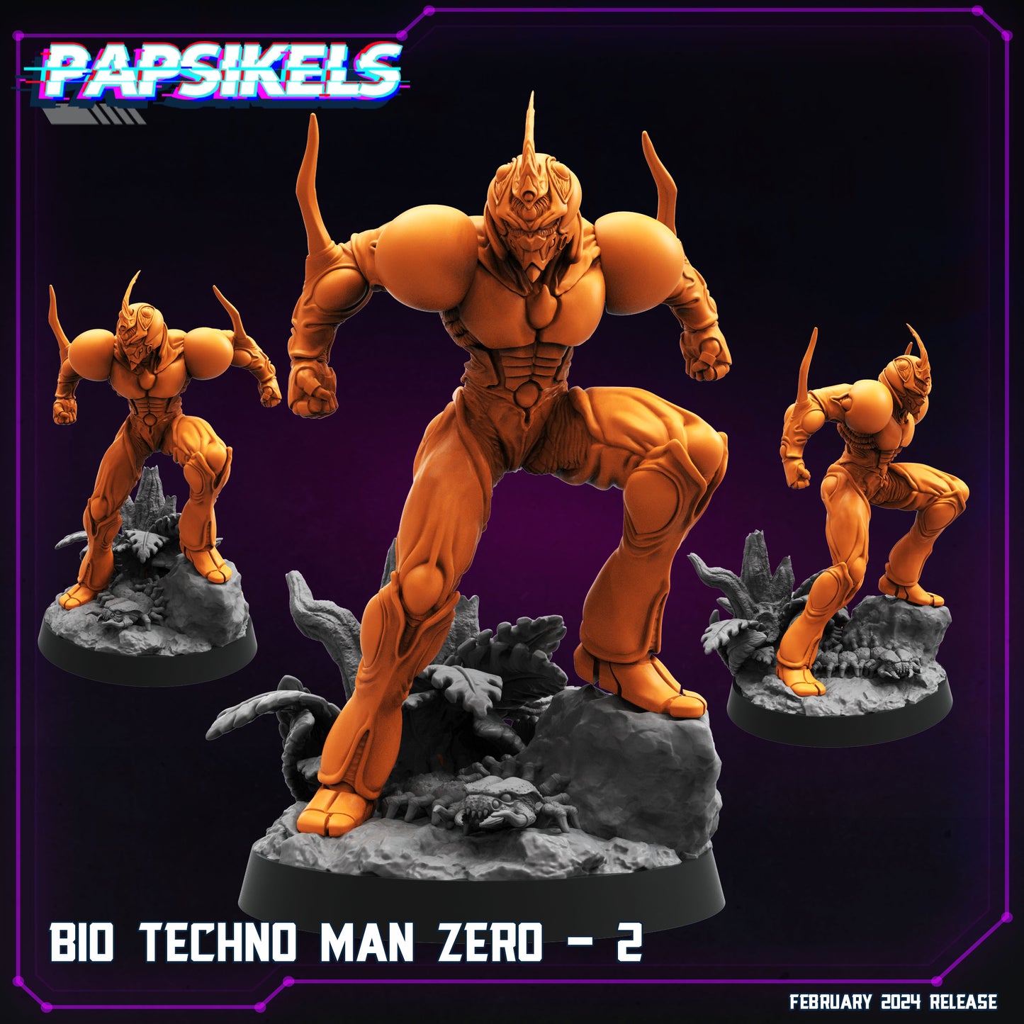 Bio Techno Man Zero - Resin Cyberpunk Miniature  | Papsikels